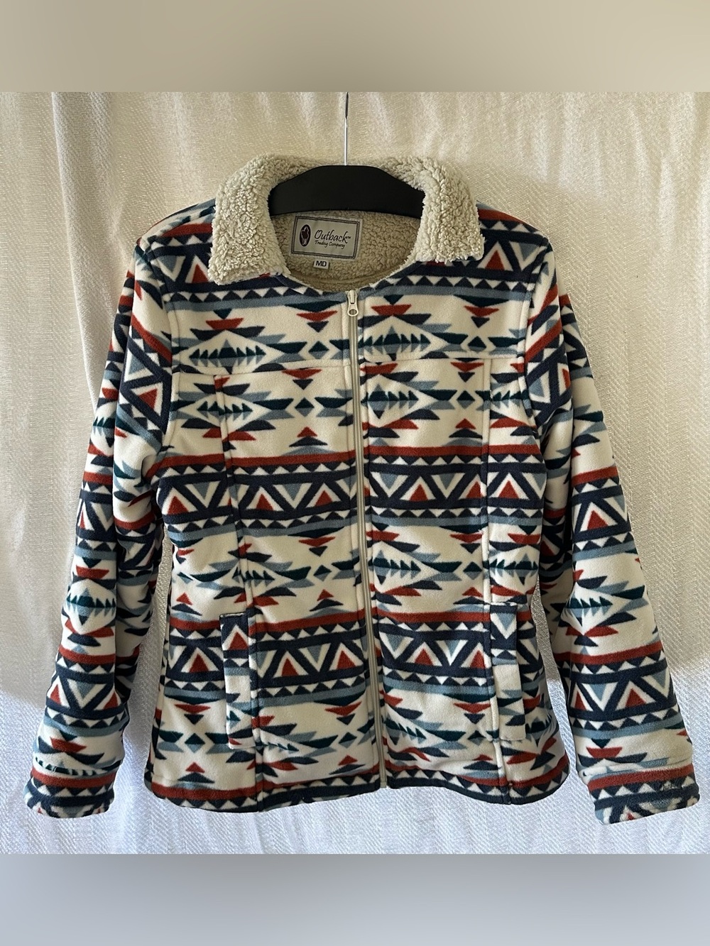 Women’s Outback Trading Company Aztec Zip Sherpa Jacket